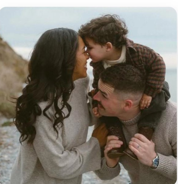 Family — parent holding child